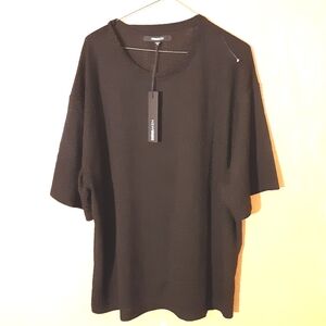 Nova Mens Black Casual Short Sleeve Size Xl